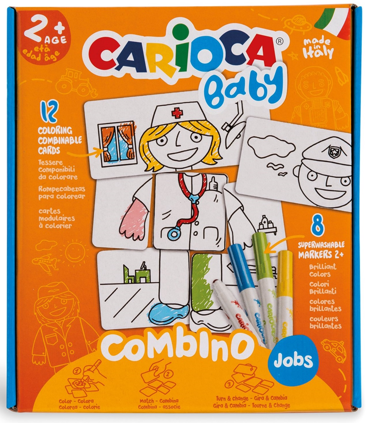 Set articole creative puzzle model Job 2, Carioca Baby