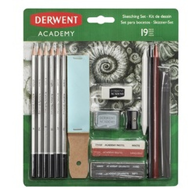 Set complet pentru schite  Academy, creioane grafit, blister, 19 buc/ set