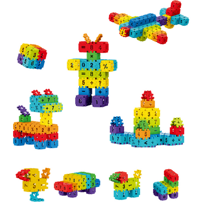 Set de constructie STEAM - Micutul matematician (100 piese)