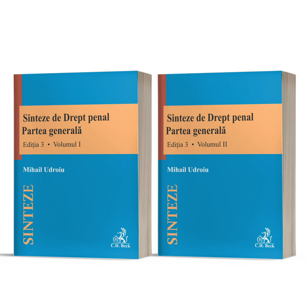 Sinteze de Drept penal. Partea generala (vol. I   vol. II). Editia 3