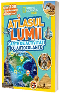 Atlasul lumii. Carte de activitati cu autocolante