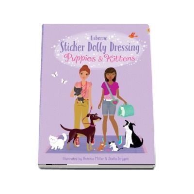 Sticker Dolly Dressing Puppies and Kittens