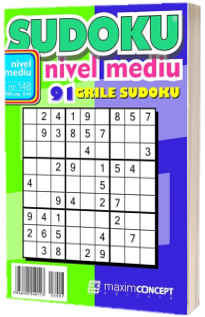 Sudoku nivel mediu. 91 grile sudoku. Numarul 148