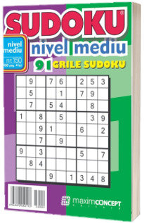 Sudoku nivel mediu. 91 grile sudoku. Numarul 150