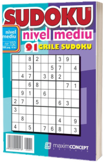 Sudoku nivel mediu. 91 grile sudoku. Numarul 152