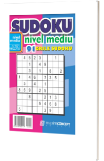 Sudoku nivel mediu. 91 grile sudoku. Numarul 161