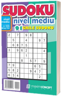 Sudoku nivel mediu. 91 grile sudoku. Numarul 166.