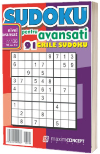 Sudoku pentru avansati. 91 grile sudoku. Numarul 136