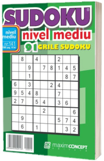 Sudoku pentru avansati. 91 grile sudoku. Numarul 141