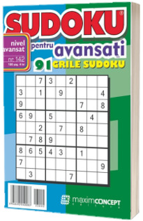 Sudoku pentru avansati. 91 grile sudoku. Numarul 142