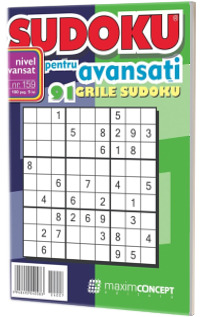 Sudoku pentru avansati. 91 grile sudoku. Numarul 159