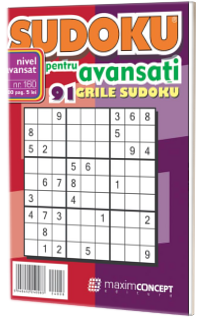 Sudoku pentru avansati. 91 grile sudoku. Numarul 160