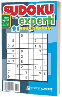 Sudoku pentru experti. 91 grile sudoku. Numarul 131