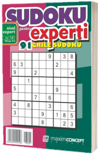 Sudoku pentru experti. 91 grile sudoku. Numarul 141