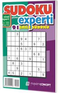 Sudoku pentru experti. 91 grile sudoku. Numarul 166