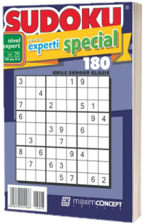 Sudoku pentru experti special, numarul 25. 180 de grile sudoku clasic