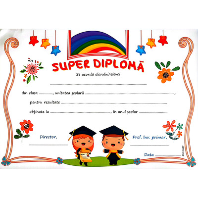 Super Diploma, sfarsit de an scolar (curcubeu)