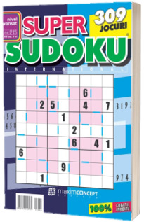 Super Sudoku, numarul 215. Nivel avansat