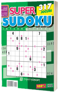 Super Sudoku, numarul 232. Nivel avansat