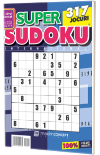 Super Sudoku, numarul 233. Nivel avansat