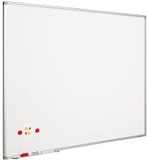 Tabla alba magnetica  90 x 120 cm, profil aluminiu SL, Smit