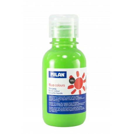 Tempera 125 ml verde fluorescent Milan