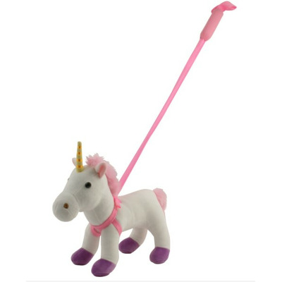 Unicorn din plus cu lesa