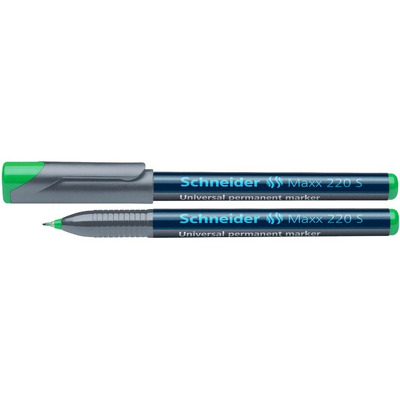 Universal permanent marker Schneider Maxx 220 S, varf 0.4mm - verde