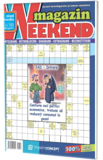 Weekend magazin, numarul 165. Magazin de integrame si jocuri exclusiv cu bancuri